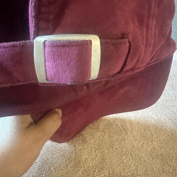 Victoria’s Secret PINK Suede Cap in Burgundy color - Picture 4 of 4